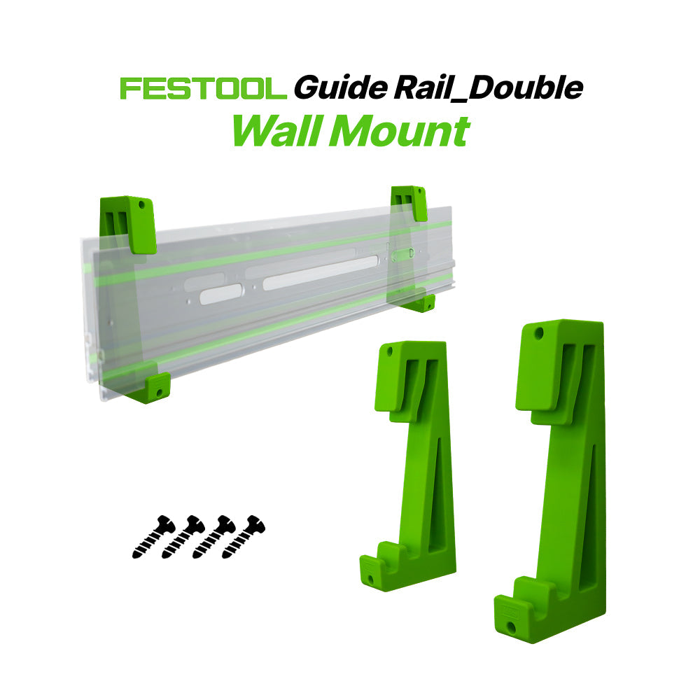 Festool Guide Rail Wall Mount Holder - 2 Piece Set