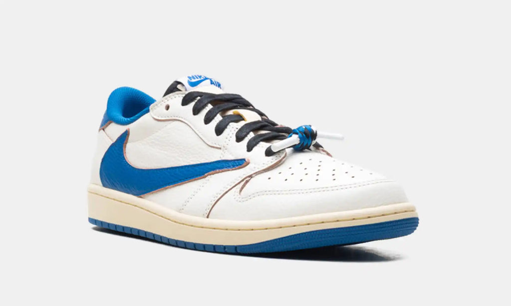 Jordan 1 Retro Low OG SP Fragment x Travis Scott Sail Military Blue
